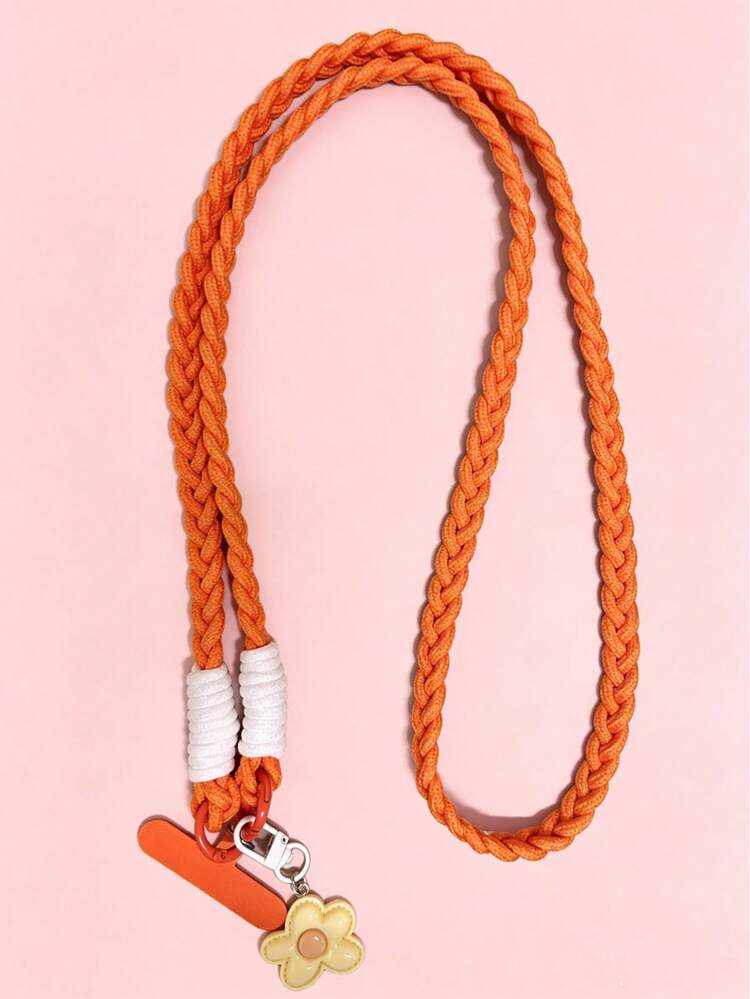 2026 New Year Phone Lanyard, Mother's Day Internet Celebrity Candy Five-Petal Flower Phone Hanging Rope, Dopamine, Diagonal Cross-Body Long Style, Ins Contrast Color Handmade Woven, For Outdoor Travel, Hiking, Unisex, Short Lanyard Phone Holder, Smartphone Wristband, Smartphone Protective Case Lanyard, Keychain, Smartphone Charm, Smartphone Crossbody Bag, Phone Accessories, Mobile Pendant, Easter - Multicolor - View 21