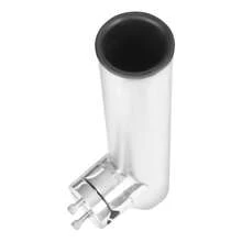 YUNRUX Verstellbare Angelrutenhalter, 316 Edelstahl mit PVC-Innenfutter, 360° Rotation, perfekt für das Meeresangeln, Set von 2 - Weiss - Übersicht 4