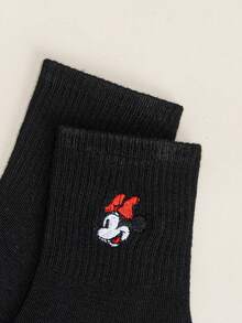 Bộ 1/5/10 đôi tất giữ ấm chân nữ Disney, họa tiết hoạt hình thêu Mickey, Minnie, Daisy, màu đen, unisex, tất giữ ấm chân đôi, tất giữ ấm chân nữ, tất giữ ấm chân thêu hình hoạt hình dễ thương, độc đáo và cá tính, tất giữ ấm chân thể thao, kiểu dáng bốn mùa, cỡ châu Âu, thoải mái, thoáng khí, nhiều màu sắc - màu đen - Xem 10