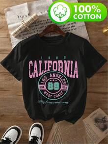 100% Algodón Premium 180g .¡Oferta Especial!Playera.Oferta Especial, ¡Cómpralo Ya!1 Pieza Camiseta Unisex Holgada 180g 100% Algodón Puro.Oferta Especial, ¡Cómpralo Ya!1 Pieza Camiseta Unisex Holgada 180g 100% Algodón PuroCamiseta cómoda California 100% algodón estilo urbano moderna casual para jóvenes verano color negro diseño gráfico clásico .Excelente Calidad y Precio, con  Excelente Calidad y Precio, con  Camiseta Streetwear Unisex Ideal para Conciertos y Regalo - Negro - Ver 6