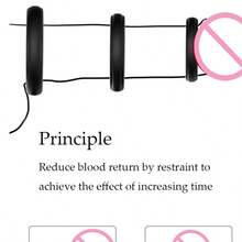 3PCS Silicone Cock Rings Different Sizes Penis Ring Long Lasting Adult Sex Toys For Men Masturbator - one-size - View 7