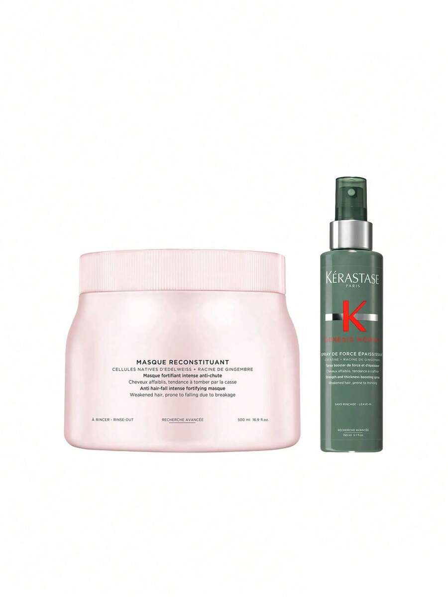 Kérastase [Bundle] Genesis Masque Reconstituant 500 Ml + Homme Thickness Boosting Spray 150 Ml - Genesis - View 1