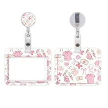1pc Medical Staff ID Badge Holder With White ID Card Slot, Detachable Lanyard And Card Reel Protector - Nurse Uniform - View 12