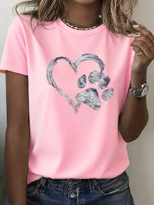 Women's Short Sleeve T-Shirt - 羅莎 - 查看 6