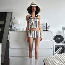 1顶女士新款长檐网眼棒球帽，时尚百搭防晒帽，适合户外旅行，春夏款 - A - 查看 9