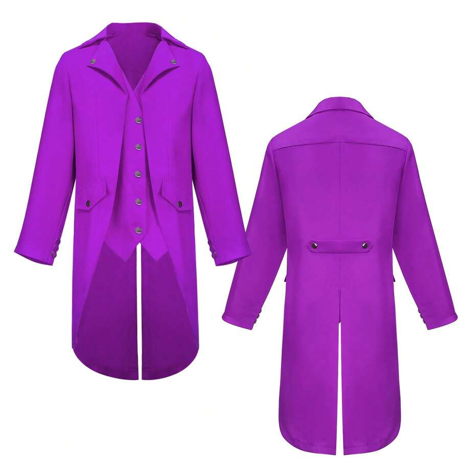 Stage Dance Wear - Purple Tuxedo - View 1