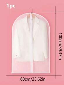 Bộ 10/5/1 chiếc túi phủ bụi quần áo, vải chống bụi bán trong suốt hiện đại, túi đựng vest dày dặn có khóa kéo, túi chống thấm nước, bảo vệ váy cưới, đồ dùng học tập. - trắng - Xem 20