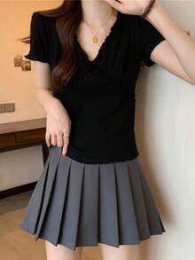 Women Tops - Black - View 4