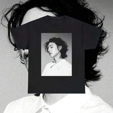 Yoongi Agust D Unisex T-Shirt, Women's Blouses, Blouses, Casual Blouses For Women, Informal Blouses For Women, Women's Tops, Tops, Unisex. - 黑色 - 查看 6
