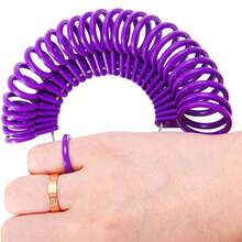 3PCS UK Ring Measurement Tools Sizing Gauges Belt Mandrel Stick Sizer Set Kit NEW - Purple - View 6