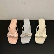 Women Heeled Sandals - 710-2 Light Pink - View 4