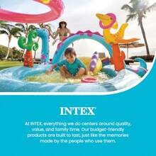 Intex 11 x 7.5 x 44 Pulgadas Dinoland Play Center - Piscina Inflable al Aire última intervensión para niños - Multicolor - Ver 6
