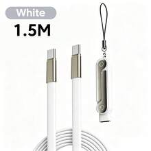 Olaf 15cm 240W Type-C 轉 Type-C 短快充線 6A PD3.1 USB-C 數據線，相容 iPhone 15 16 17 行動電源 - 彩色 - 查看 16