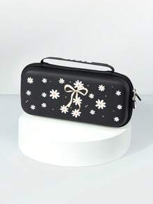 1pc Floral Daisy Bow Print Protective Case, Compatible With New Switch 2 (2025), Switch NS/Switch OLED, Suitable For Switch 2 Game Console Accessories, Family Pack, Storage Bag, Switch Protective Case, Romantic Gift For Switch Players - Multicolor - View 5