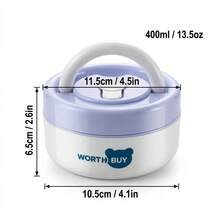 1pc/Set Portable 304 Stainless Steel Lunch Box, Bento Box With Handle, Leak Proof Fruit Salad Food Storage Container, Dishwasher & Microwave Allowable,Suitable For Student And Adult Use In Home, School, Office, Picnic, Travel, Back To School - Multicolor - View 34
