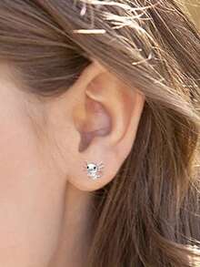 1 Pasang Anting Lingkaran Lucu, Cocok Untuk Remaja Putri Sebagai Aksesori Sehari-hari, Perhiasan Pesta Atau Hadiah Ulang Tahun - nomor 4 - View 5
