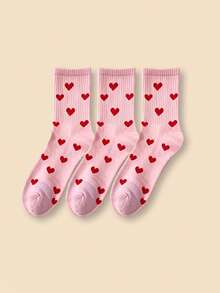 1/3/5/6 Pairs Women Letter & Flower Mid-Calf Socks, New Spring/Autumn High Elasticity Casual Tube Socks, Comfortable Soft Student Socks, Street Style Ladies Socks - Multicolor - View 21