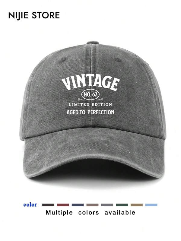 Mũ lưỡi trai nam in hình kỷ niệm sinh nhật lần thứ 67, kiểu dáng vintage, thích hợp cho hoạt động ngoài trời, che nắng, phù hợp cho cả đi dạo phố và mặc hàng ngày.
