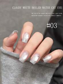 MISS SHAKA 10ml Summer Nails White Pink Grey Boiling Water Glass Bead Cat's Eye Gel Nail Polish Glue 2026 Popular Whitening Ice Transparent Silk Glass Beads For Nail Salon Home DIY Vacation Nail Supplies - Multicolor - View 20