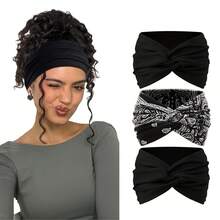 3 Women's Sports Sweatbands - Moisture-Wicking Headbands Suitable For Tennis, Basketball, Running, Fitness, And Workouts. - Multicolor - View 6