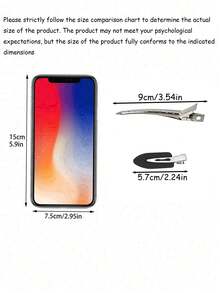 20 chiếc/10 chiếc kẹp tóc hợp kim rỗng chất lượng cao màu bạc/đen dành cho nữ, dài 3.46 inch/2.2 inch, kiểu dáng tối giản, thanh lịch, dễ thương theo phong cách Y2K, phù hợp cho sử dụng hàng ngày, thường ngày, trang điểm, tắm, tạo kiểu tóc, đi làm, du lịch, đi học, dự tiệc, kỳ nghỉ, làm quà tặng. - Nhiều màu - Xem 3