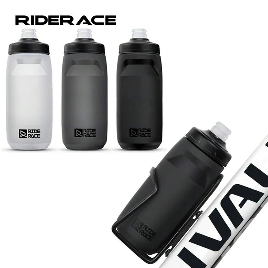 Botella de agua para bicicleta de 620/750 ml, PP5, ligera, para deportes al aire libre, taza exprimible de gran capacidad, equipo portátil para ciclismo. - Blanco de 750 ml - Ver 1
