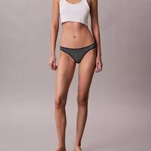 Calvin Klein Ideal Cotton Bikini QD5126 Underwear  Women  Panties - Hairline Stripe Shoreline - 查看 3