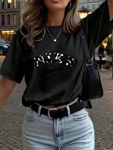 Women T-Shirts - Black - View 6
