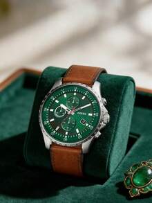 Fossil Men's Quartz Watch, Fashion Versatile For Daily Wear - Green - View 4