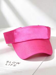 1 pieza Gorra de protección solar transpirable para ciclismo al aire libre, senderismo, múltiples colores disponibles para el verano - Visera satinada - Ver 5