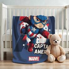 Marvel 1pc Retro Cartoon Style Throw Blanket,Cartoon Character Printed Blanket,Spider-Man Print Blanket,All-Season Universal Nap Blanket,Character Home Decor Blanket,Modern Fashion Gift Suitable For Home Bedroom Bed Sofa Office Lunch Break Cover Picnic Blanket - Nhiều màu - Xem 4