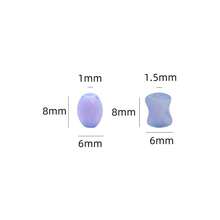 Gói 50 hạt bát giác dẹt 8mm, phụ kiện làm đồ trang sức tự làm cho vòng cổ, vòng tay, hoa tai, móc khóa điện thoại và quà tặng - Bát giác phẳng 8mm - Xem 9