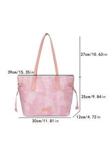 Large Capacity Handbag For Women, New Arrival Minimalist Commuter Shoulder Tote Bag - Multicolor - View 2