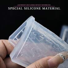 Khuôn silicon 3D tạo hình móng tay mới - Khuôn khắc và dập nổi (Hoa/Trái tim) | Dụng cụ tạo hình móng tay 3D nổi có thể tái sử dụng - Thích hợp cho tiệm nail và sử dụng tại nhà. - Nhiều màu - Xem 4