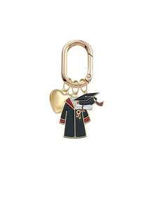 Graduation Memory Keychain 2026, Unisex Bachelor's Gown & Doctoral Cap Pendant Keyring Bag Charm, Y2K Style Graduation Commemorative Ornament, Multi-Functional Decor For Backpack Shoulder Bag Wallet Earphone Case Suitcase And Car Interior - Multicolor - View 13