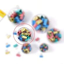 彩色混色長尾夾套組－6種尺寸（12-60入）附收納桶，可愛桌面用品，適用居家、辦公室與學校 - 長尾夾[桶裝] - 查看 11