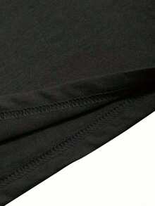 Ropa única Black White Camiseta de manga corta para uso en restaurante, tela duradera, ajuste cómodo, diseño elegante con estampado divertido, ideal para uso casual, top ligero y transpirable para uso diario - Negro - Ver 5
