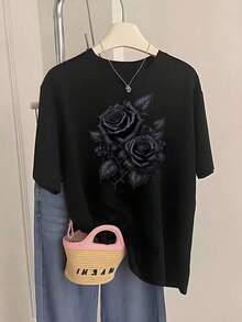 Women T-Shirts - Black - View 6