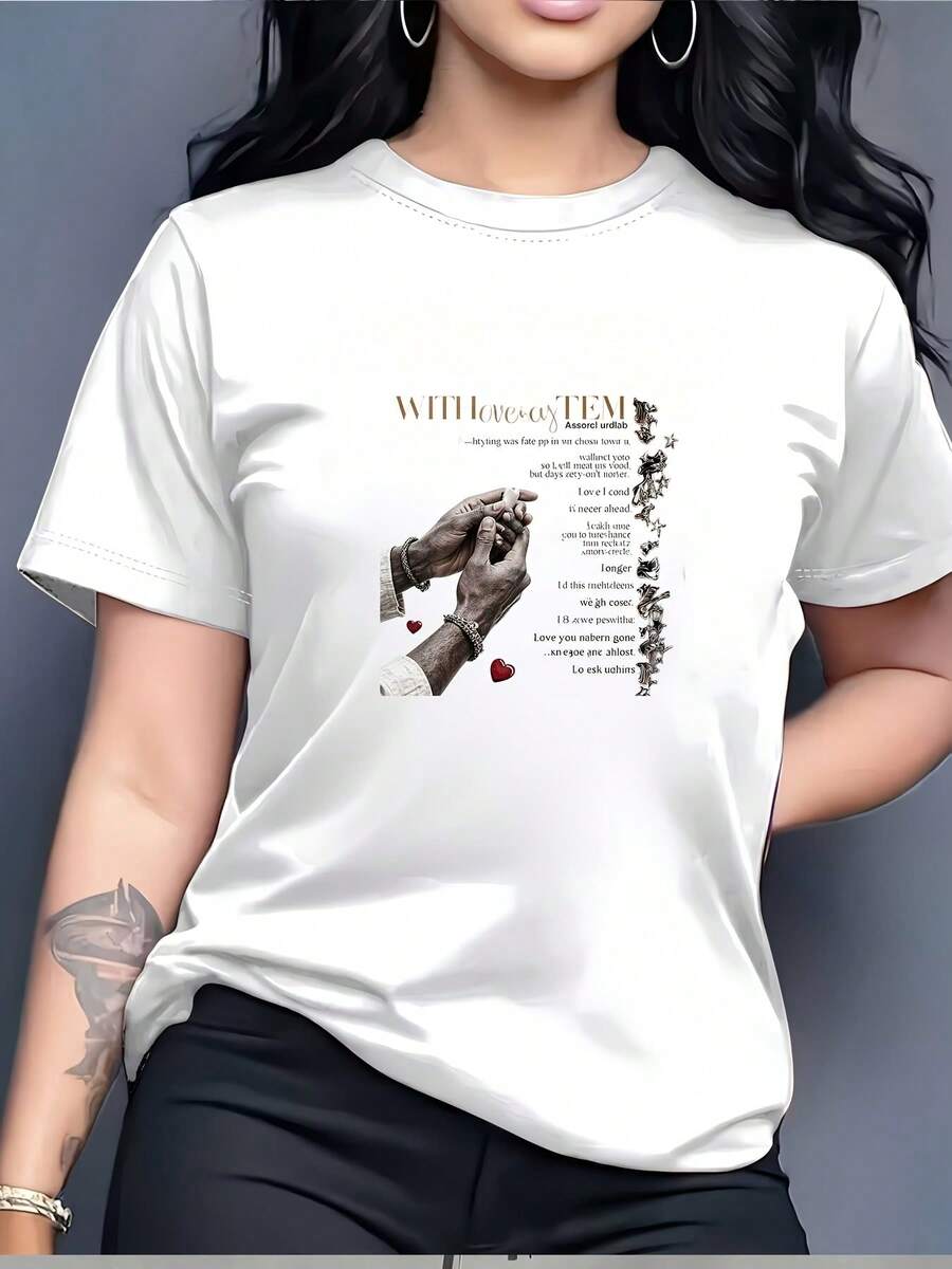 Camiseta Suave para Mujer "Con Amor Imam" - El regalo perfecto para el Ramadán para familiares y amigos, ideal para celebraciones de Pascua y primavera, una camiseta cómoda y elegante para actividades de team building y eventos corporativos, adecuada para el uso diario. - Blanco - Ver 1