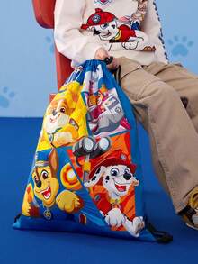 Paw Patrol 汪汪队立大功卡通图案抽绳背包，包含毛毛、天天、阿奇三个角色，配有可调节肩带，可作健身包、帆布背包、休闲包、旅行包、运动沙滩包，男女通用。 - A - 查看 3