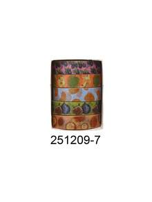 Set de 5 rollos/caja de cinta washi deliciosa con temática de frutas, diseños de estampados de diferentes frutas, cinta decorativa adecuada para hacer diarios DIY, scrapbooks, tarjetas y decoración de cajas de regalo - Multicolor - Ver 17