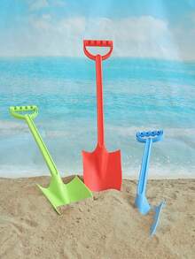 1 pieza Pala de juguete de plástico simulada, juguete de construcción para excavar arena y nieve para niños, apta para juegos de nieve y arena al aire libre en invierno y verano, color aleatorio - Multicolor - Ver 5