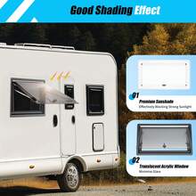 Cut Out RV Caravan Camper Hinged Push Window Ventilation Hatch MG16RW 900*500mm - Caravan Extrapolated Ventilation Window - View 1