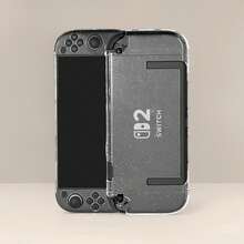 Switch 2 閃亮亮片透明硬殼保護套，可拆卸透明閃亮外殼，適用主機與 Joy-Con，防刮耐衝擊防摔全方位保護，Switch 2 遊戲配件 - 查看 8