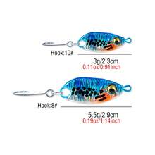 1Pc Ultralight Micro Fishing Spoon Set, 2.3cm/2.9cm Sinking Metal Baits With Simulation Fish Skin, Professional Glow Tackle For Trout, Crappie, Bluegill, And Small Sea Bass - S026 - View 8