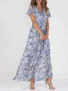 Women Long Dresses - 橘色 - 查看 9