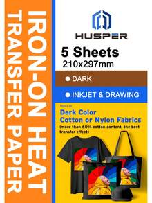 Printable Heat Transfer Paper For Fabric, Heat Transfer Paper, Washable And Durable, Long-Lasting Transfer Without Cracking, Perfect For Custom T-Shirts, Uniforms, Gifts, Etc. - A4 - View 11