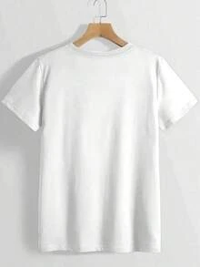 Premium Quality Pure Cotton T-Shirt, Soft To The Touch, Loose Fit, Crew Neck, Versatile, Comfortable And Casual For Women, Youthful, Vibrant, Short Sleeves For Everyday Wear, Style That Goes With Everything. Gift Idea. - 白色 - 查看 3