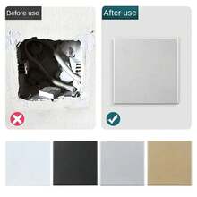1pc 86 Type Self-Adhesive Switch Socket Panel Cover, Plastic Wall Hole Decorative Cover, Home Essential - A - View 7
