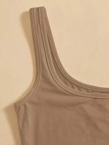 Top tank corto unicolor - Camel - Ver 4